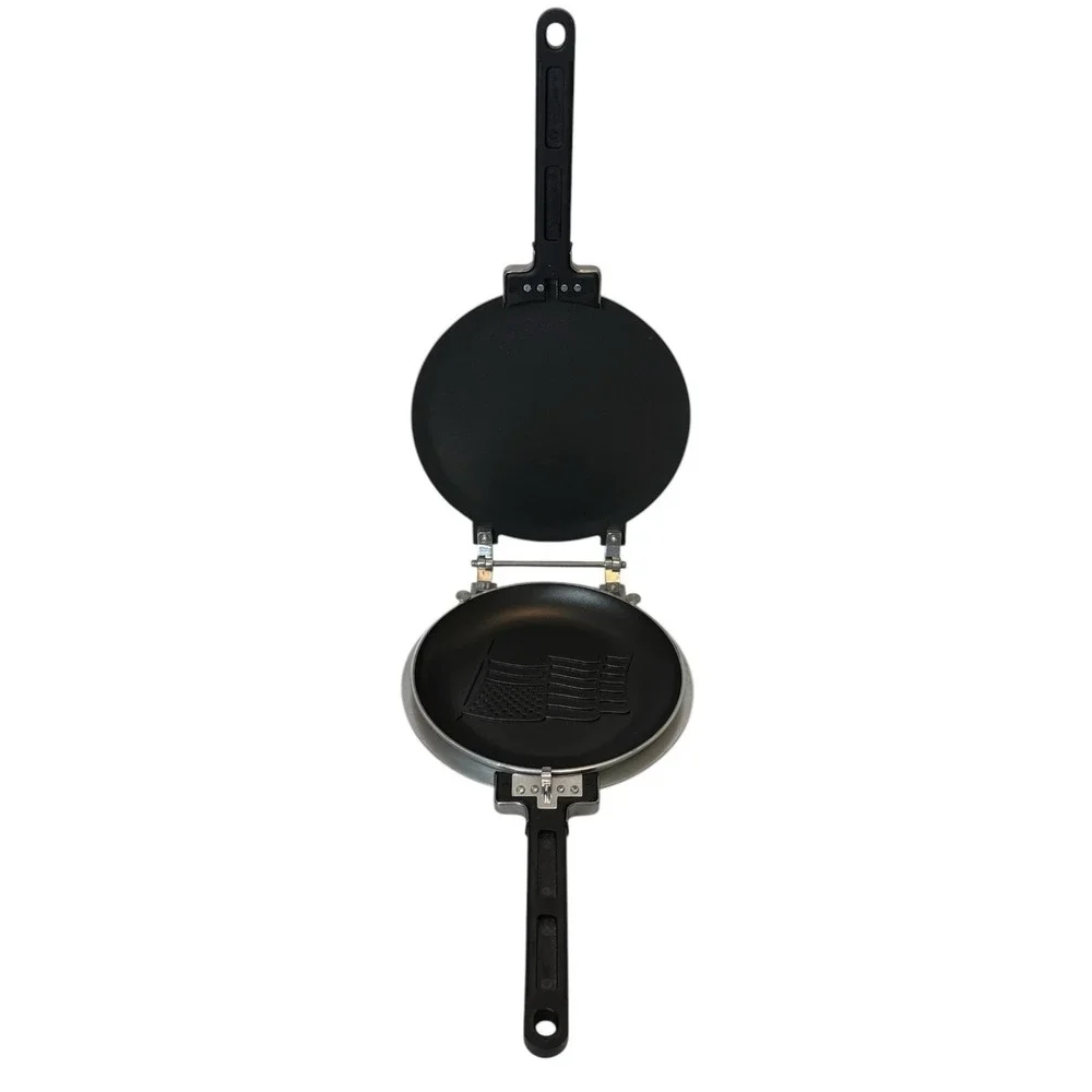 Vintage Range Rider Flip It Pancake Maker‎ for Stove Top US Flag Imprint